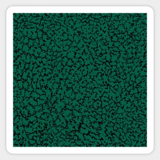 Emerald Green Abstraction Sticker